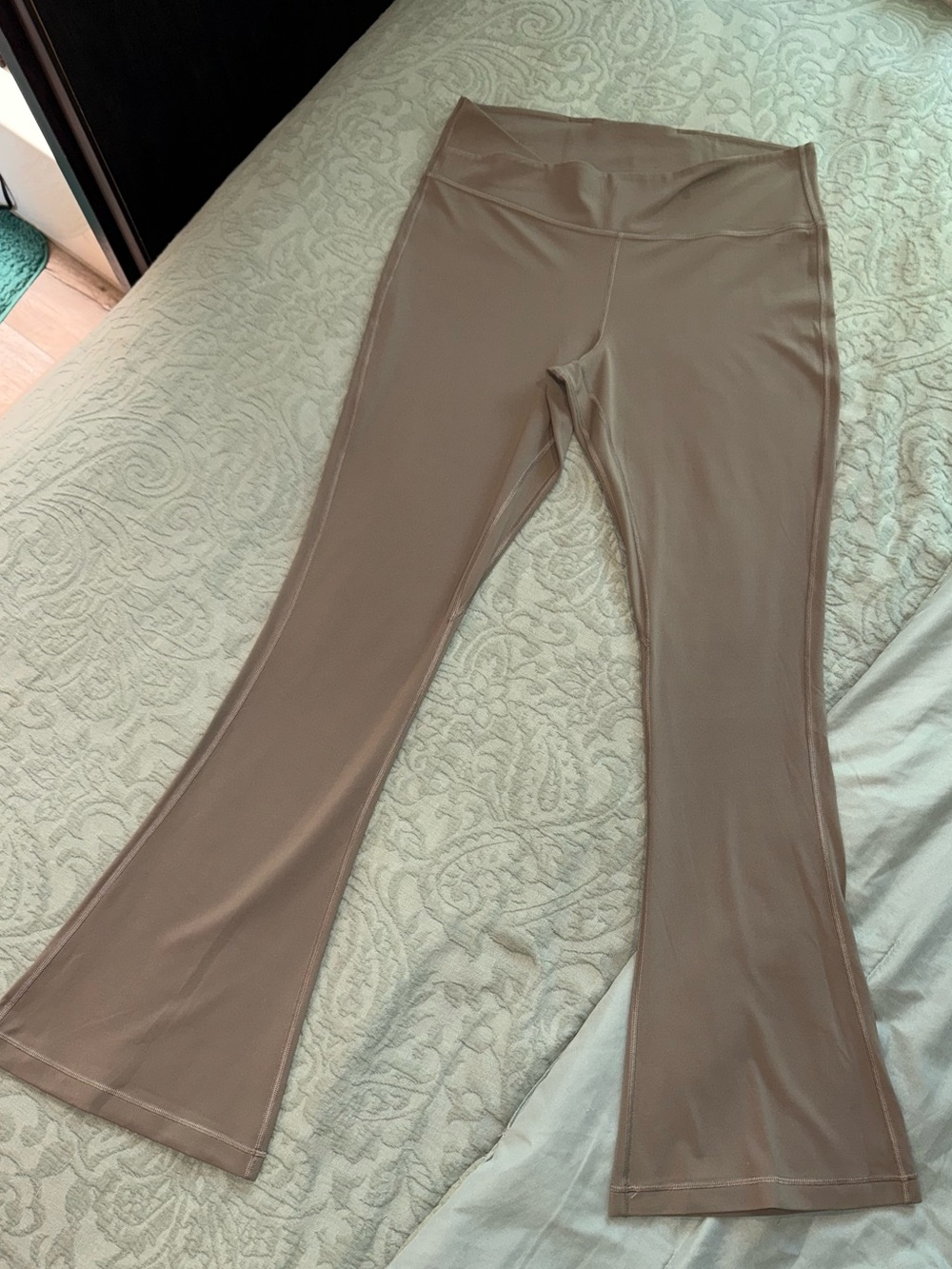 Size 14 Lululemon Groove Nulu high-rise flared pants with V-waist (reg inseam)